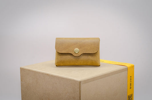 Kleine Ledergeldbörse. Geldbeutel für Damen. Frauen Portemonnaie. Minimalistischer Leder Geldbeutel. Schlanke Brieftasche.Geschenk für Sie. - KATAAB