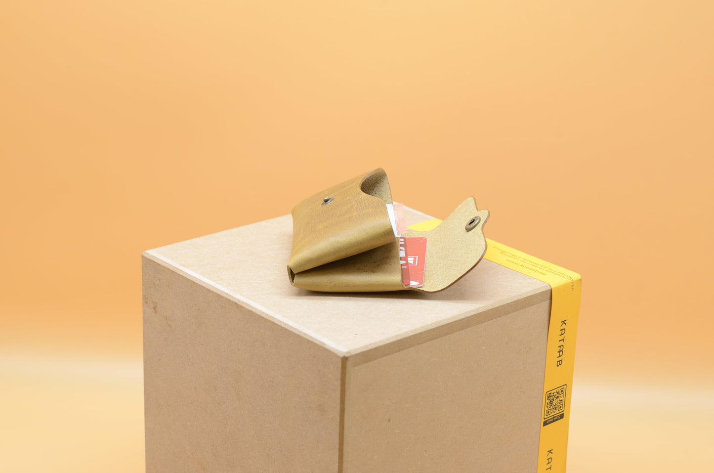 Kleine Ledergeldbörse. Geldbeutel für Damen. Frauen Portemonnaie. Minimalistischer Leder Geldbeutel. Schlanke Brieftasche.Geschenk für Sie. - KATAAB