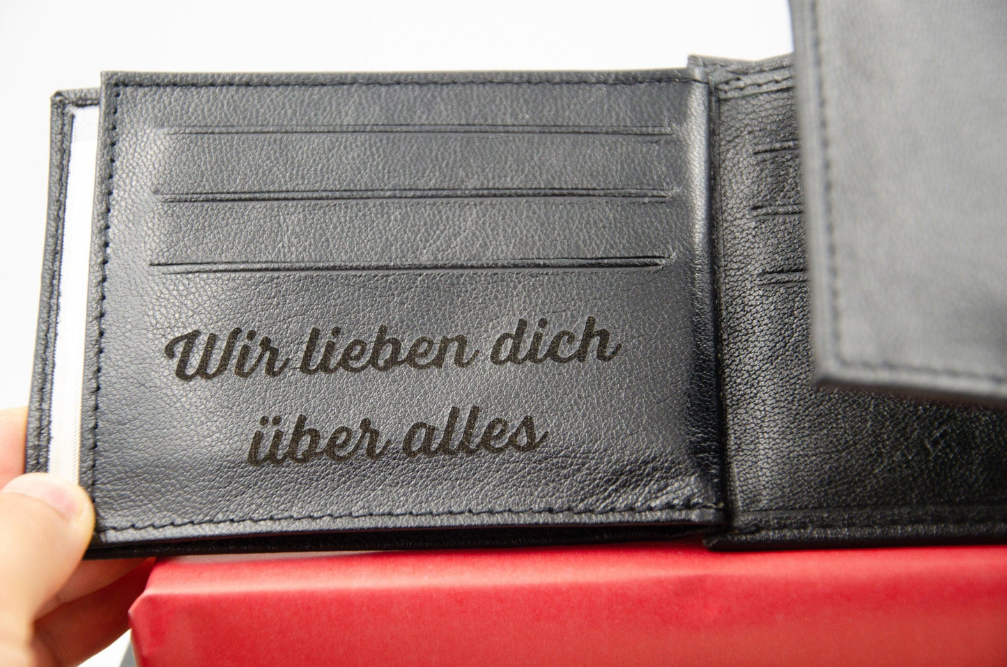 Monogrammed Geldbeutel mit Gravur für Männer.Personalisierte Geldbörse für Herren.Geschenk zum Vatertag,Geschenk für Ihn.Trauzeugengeschenk - KATAAB