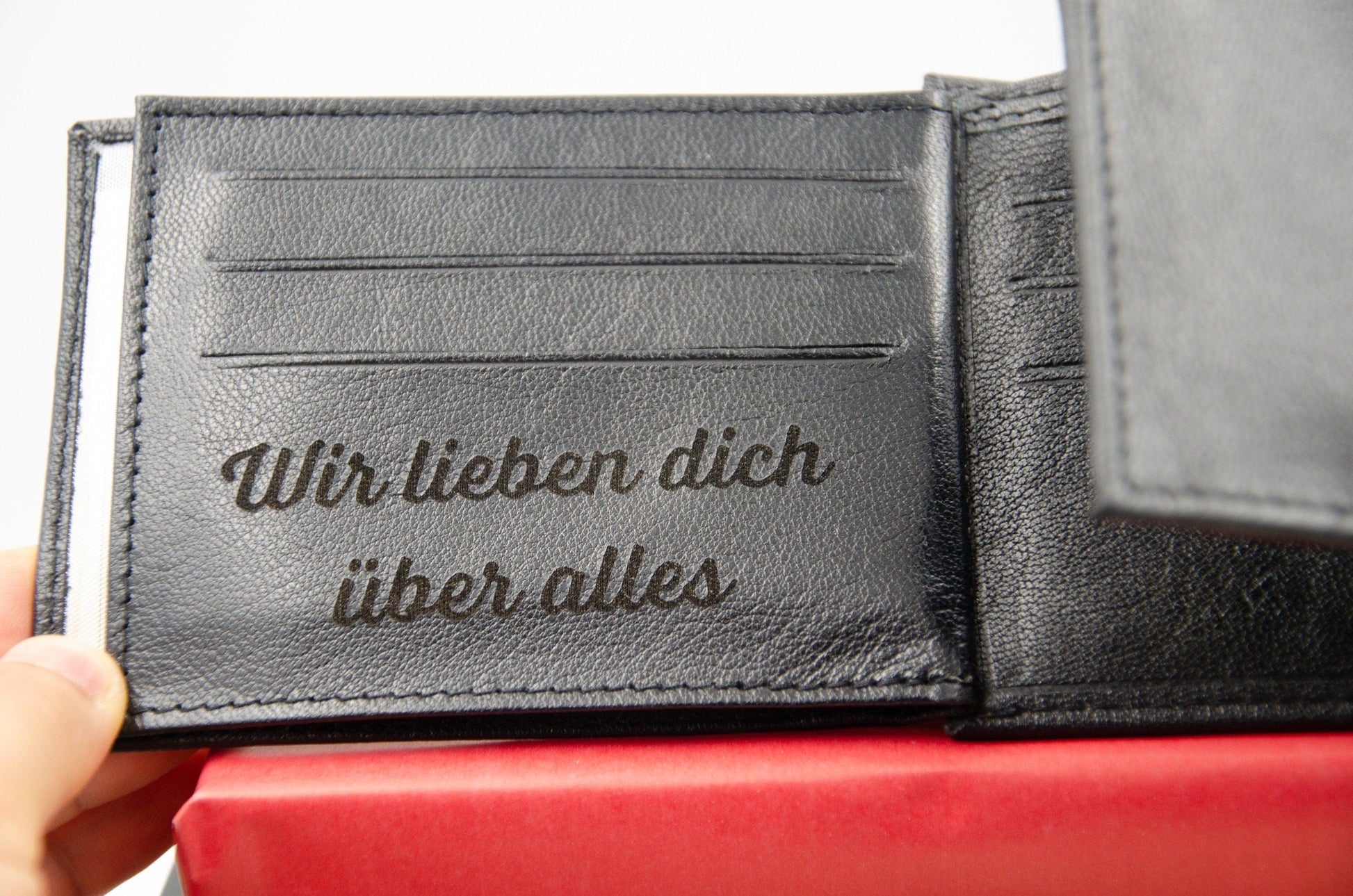 Monogrammed Geldbeutel mit Gravur für Männer.Personalisierte Geldbörse für Herren.Geschenk zum Vatertag,Geschenk für Ihn.Trauzeugengeschenk - KATAAB