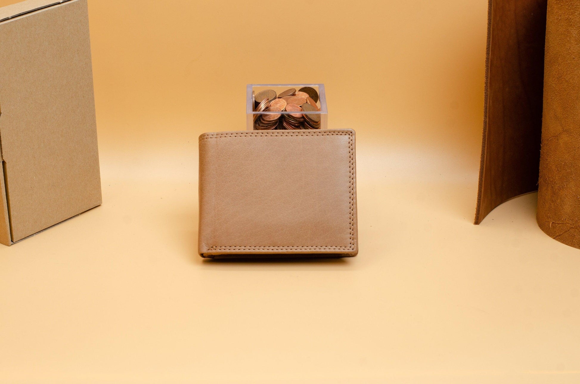 Monogrammed Geldbörse mit Gravur für Männer.Personalisierte Brieftasche für Herren.Geschenk zum Vatertag,Geschenk für Ihn.Trauzeugengeschenk - KATAAB